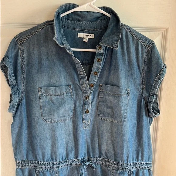 Sonoma Chambray Shirt Dress - Picture 2 of 4